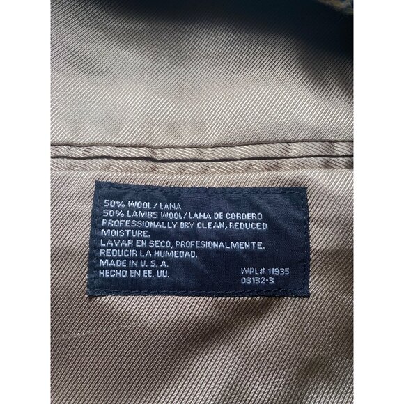 Stafford Men Houndstooth Wool Blazer Jacket Wool Size 48R USA Office Casual READ - Picture 5 of 13